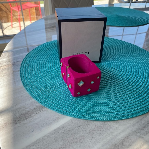 Authentic Gucci Bracelet with Jewels Fuschia Pink - Picture 4 of 5